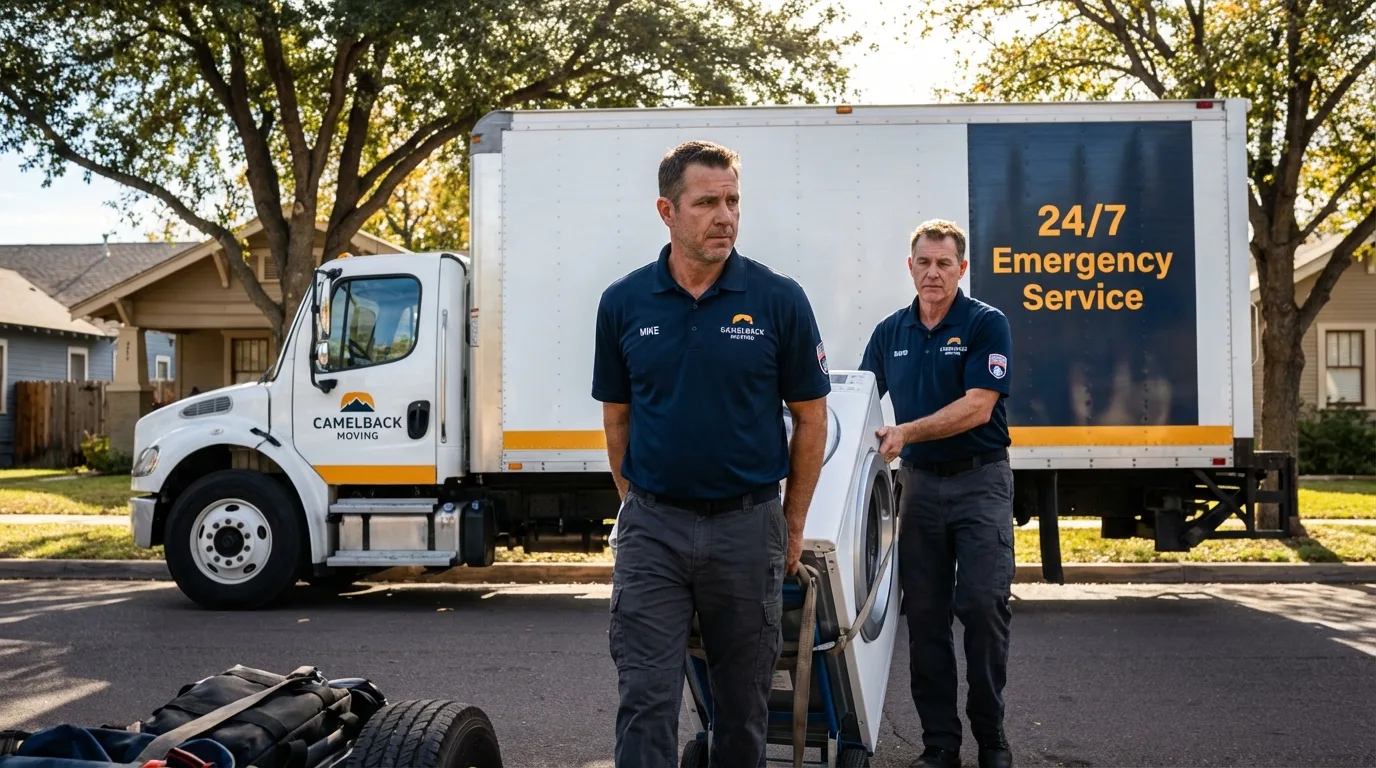 CamelBack Moving crew loading furniture in Portland, IN